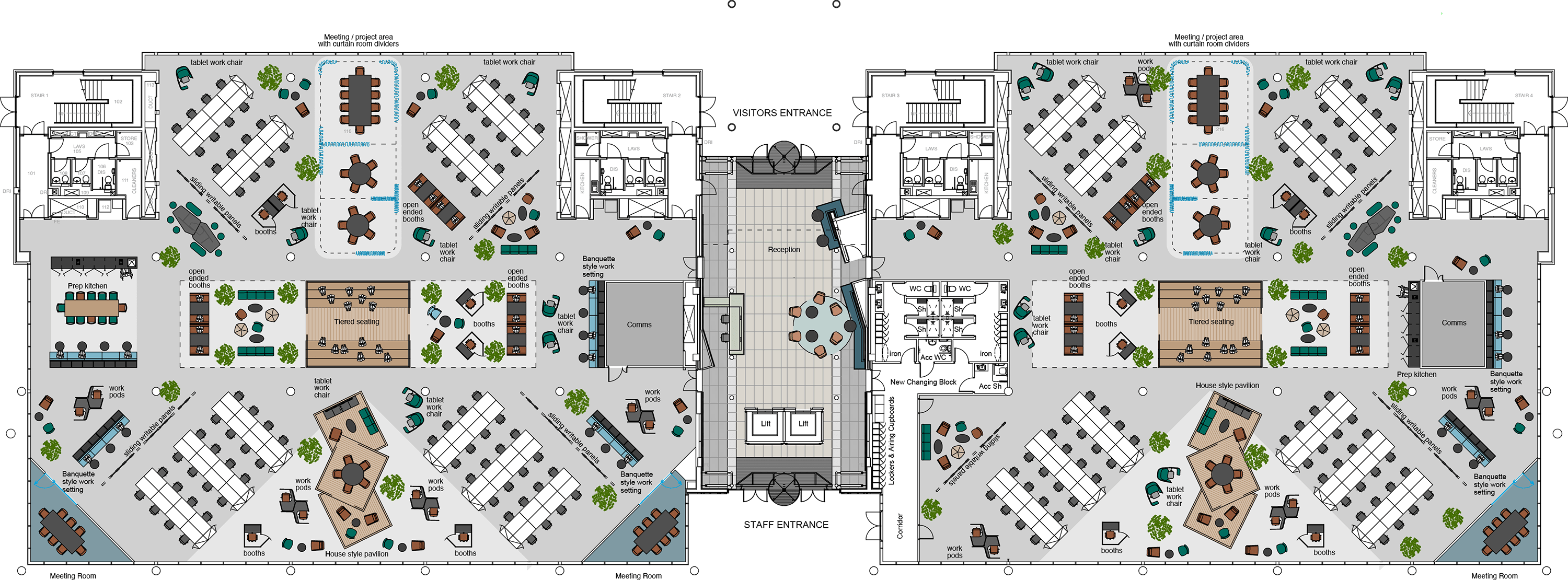 Space plan for Edinburgh Green